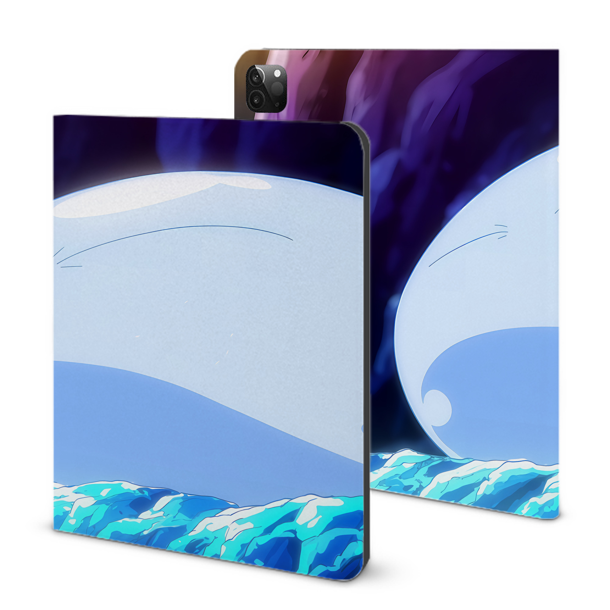 （画像用） 転スラ Regarding Reincarnated to Slime IPadケース ペンホルダー付き ブックスタイルデザイン